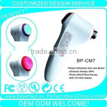 Alibaba Express Handheld galvanic photon ultrasonic beauty apparatus