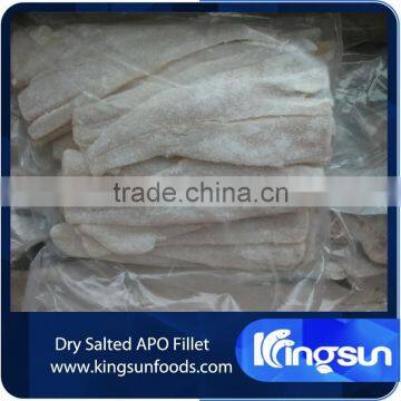 High quality dry salted pollock fillet