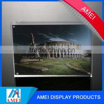 Double sided Acrylic magnetic picture frame