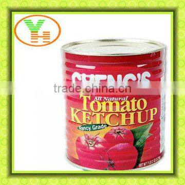 2200g Brix 28-30% Fresh canned tomato ketchup in tins