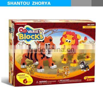 Zhorya New Hot EVA Playful Tiger and Lion King Building Blocks Kids Toys photo-2