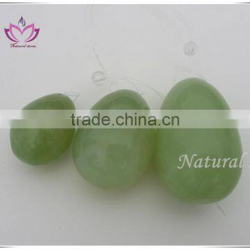 Genuine Green Jade Stone With Certification Drilled With Hole Kegel Exercise Xiuyan Jade Eggs