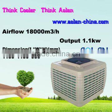 China UL approved air flow 18,000 evaporaitve air cooler