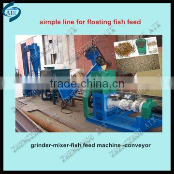 AIX fish feed pellet machine/floating fish feed making machine In China