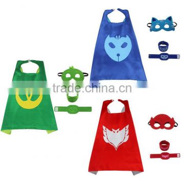 Popular Boys hero Blue Cat owlette cape mask wristband bracelet