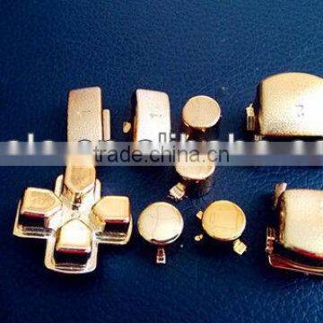 Chrome Gold Replacement Button For PS3 Wireless Controller Buttons Kits