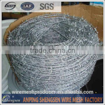 14 gauge galvanized barbed wire barbed wire roll price fence weight with ISO9001 certificate