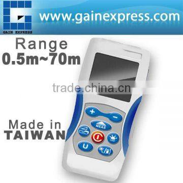 Portable Digital Laser Distance Meter / 0.05M~70M Range Made in Taiwan