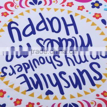 Diameter 57.09inches Printed Beach Towel Round Pad Mat Microfiber Fabric Breathable Mat For Beach Camping Outdoor Activities photo-6