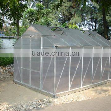 garden used aluminum frame greenhouse with 6mm polycarbonate sheet HX66126-5