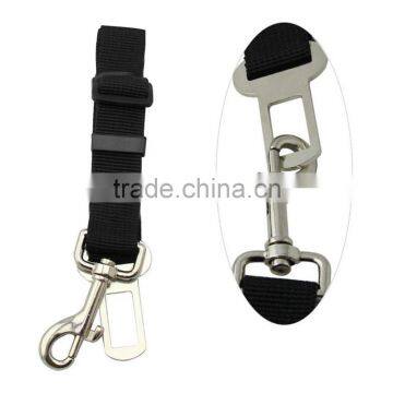 Pet Dog Cat Car Vehicle Seat Belt Safety Harness Nylon Fabric 16-27inch Adjustable Black photo-6