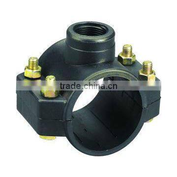 Factory price Grey UPVC Pipe Sleeve Rubber Saddle Clamp