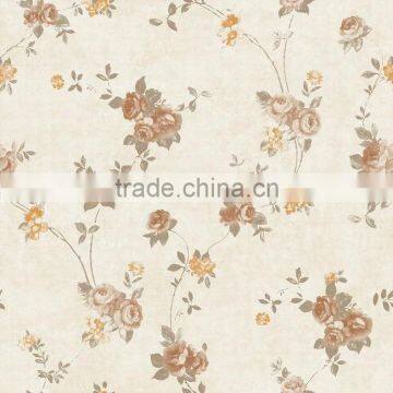 Printed non woven wall paper fabric