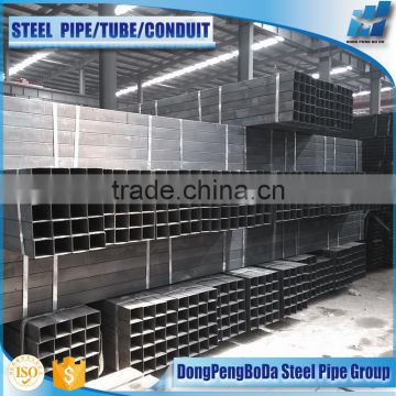 black iron steel pipes 100*100*4.75mm shs hollow section