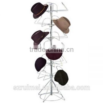 floor stand hat display stand / commercial hat display shelf / hat display rack