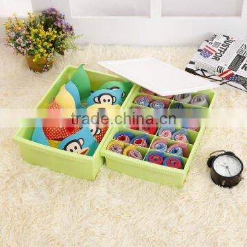 2014 New Hotselling Plastic Waterproof Storage Set Socks and Underwear Storage Box Design With One Lid