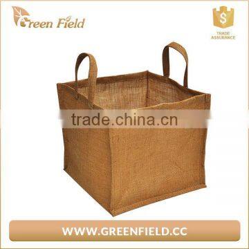 Eco friendly custom jute grow bag square jute grow bag