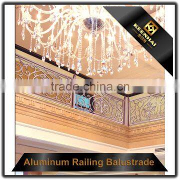 Interior Antique Bronze Decorative Railing Design Aluminum Copper Stair Handrail photo-5