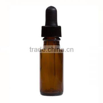 0.5 oz Amber Glass Boston Round Bottle photo-2