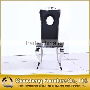 French Script Black Fabric Dining Chair for Banquet photo-4