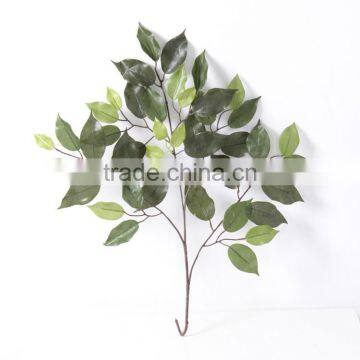 2016 Wholesale Artificial Leaves Golden Banyan Artificial Leaves for Decoration Artificial Big Green Leaves photo-6
