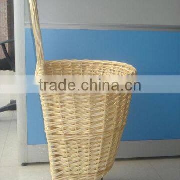 Wicker Shopping Trolley & Wicker Shopping Cart & Willow Utility Cart photo-4