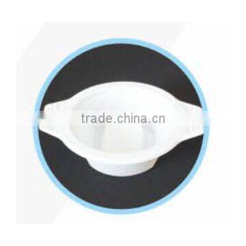 pp plastic soup bowl with two handle 200ml white color