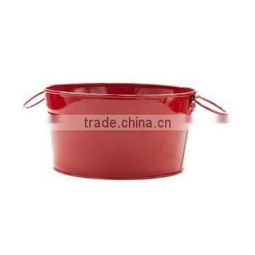 red coloured finished home decor pots and planters for sale