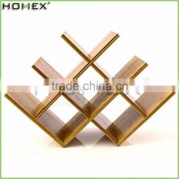 8 Bottles Bamboo Wine Display Rack/Modern Wine Holder/Homex_FSC/BSCI Factory