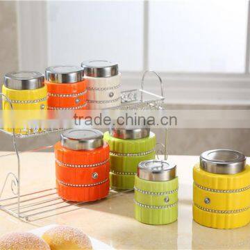 Colorful Kitchen Ceramic Canister Set photo-4