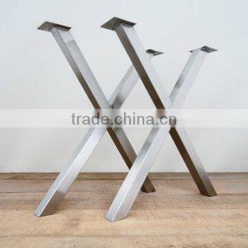 28 Inch Matel Furniture Parts X Shape Steel Table Leg for Wood Table photo-2