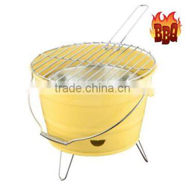Outdoor BBQ Portable Barbecue Bucket Festival Camping Grill photo-4