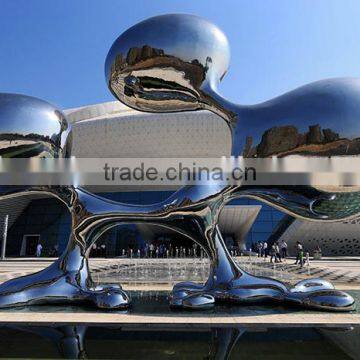 Stainless Steel Sculpture Abstract Art Large Mushroom Decorations photo-3