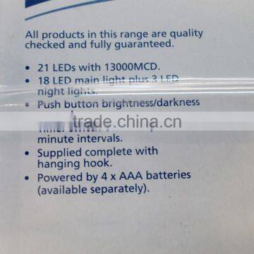 21 LED Camping/Night Light With Timer & Hanging Hook. C0001 photo-5