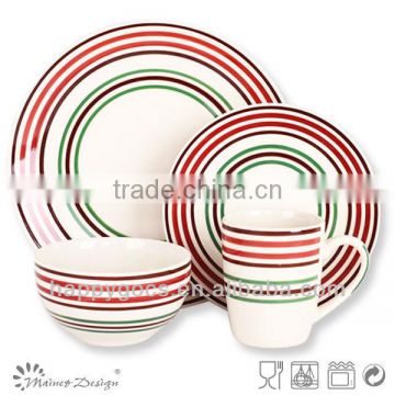 cheap ceramic dinner set/cheap stoneware dinner set/ceramic round dinner set