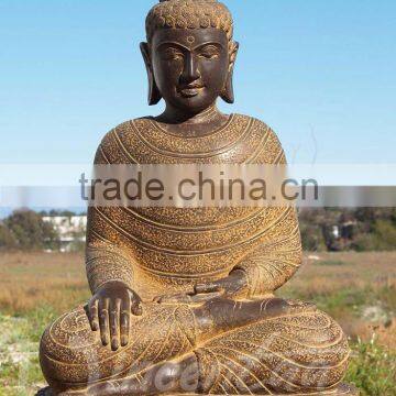 Indian Style Outdoor Fengshui Products Marble Siting Indonesian Statues Hot Sale photo-3