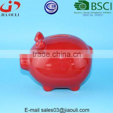 BSCI Audit Factory Mini Ceramic Piggy Bank/money Box/coin Bank photo-4