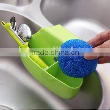 plastic hanging sink drain basket for kitchen withstrong sucker