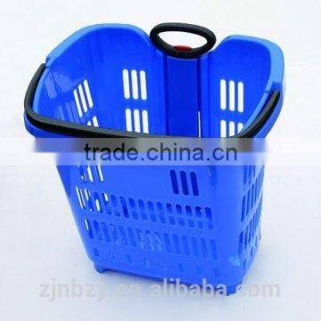 2017 cheap colored folding plastic fruit basket