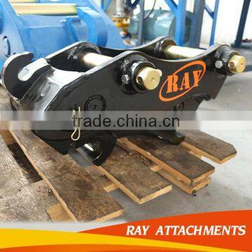 Wheel loader hydraulic quick hitch for construction machinery parts