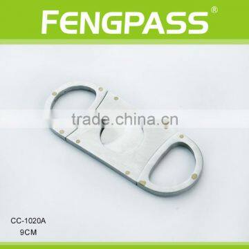 CC-1020A 9.0cm 2CR13 Stainless Steel Oval-Shaped Full Stainless Steel Cigar Cutter