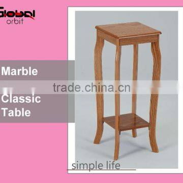 Home Furniture Round Shape Wooden End Tea Table Round High Coffee Table photo-3
