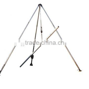 Tripod erecting pole machine 12M