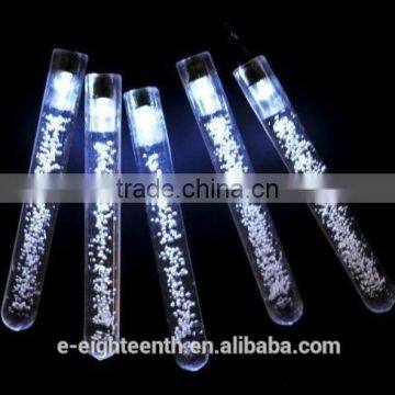 Cheap Oem 20 LED Ice Stick Shape Solar Power Outdoor Waterproof Holiday Light photo-2