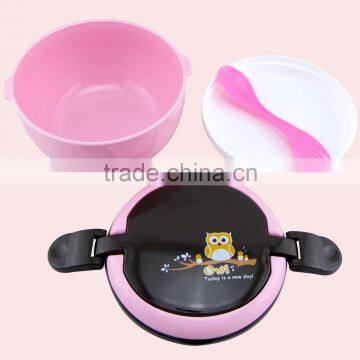 500ML Custom Design Available Round Plastic Lunch Box photo-4