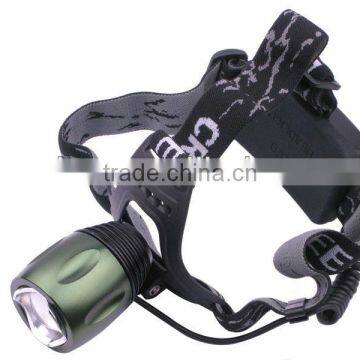 XM-L T6 LED 3-Mode 800LM High Power Zoom Focus Head Lamp