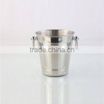 Bar Using Custom Logo Stainless Steel Beer Drinking Ice Bucket With Handle photo-2