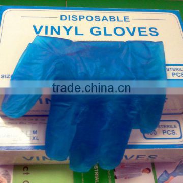 Blue Onetime use Powder free Surgical vinyl glove,Onetime use vinyl gloves,Light Powdered Vinyl gloves,cleanroom vinyl gloves,