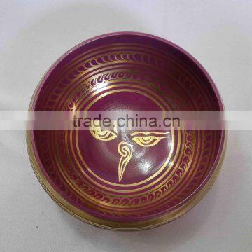 Best Selling Symbolic Colored Tibetan Healing Meditation Singing Bowl photo-2