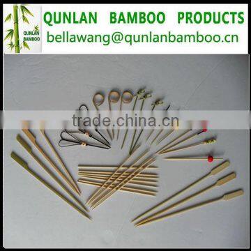Mini Fruit/Salad Pick Skewer Sticks Eco-friendly Bamboo Material photo-2